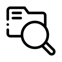 folder search line icon
