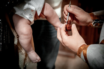 infant baptism, Orthodox Christian rites for believers in the church