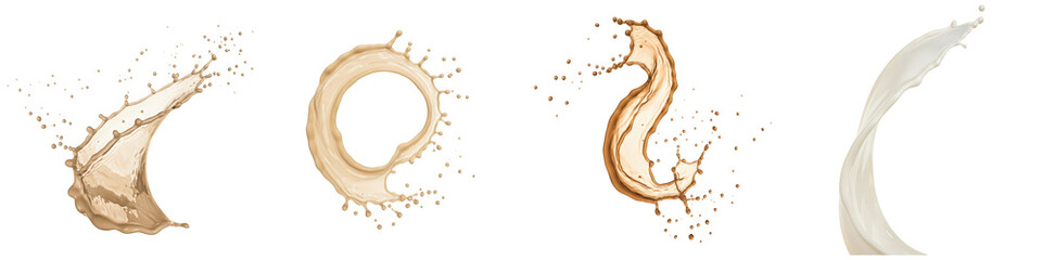 Dynamic liquid forms and geometric patterns.