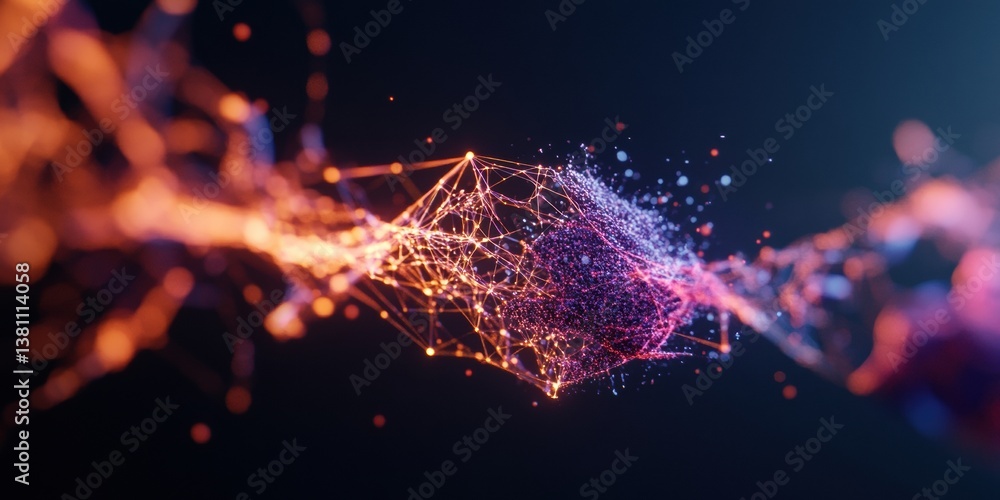 Poster Purple Up Day Digital Network Visualization Immersive Connectivity Solutions for Tech Innovation, AI-Driven Communication Design and Transformative Networking Experiences