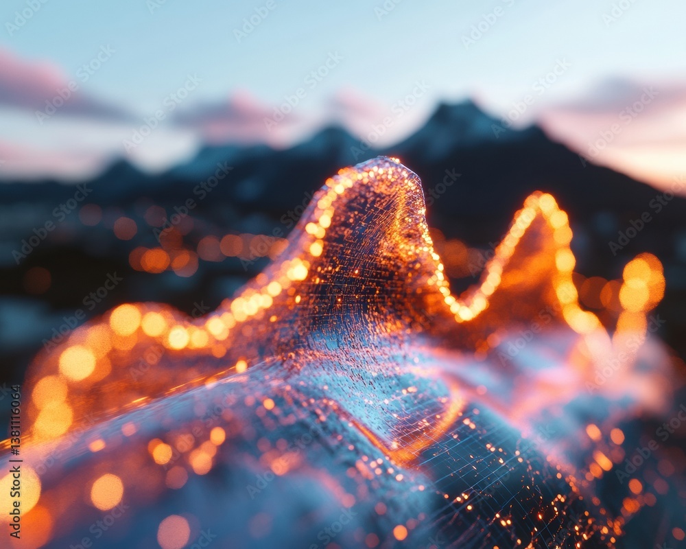 Poster Liquid Data Flow Immersive Digital Transformation Visualizing AI-Powered Economic Modeling with Luminescent Neural Network Dynamics