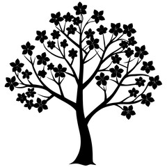 Obraz premium vector tree silhouette