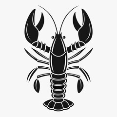 vector illustration of a lobster