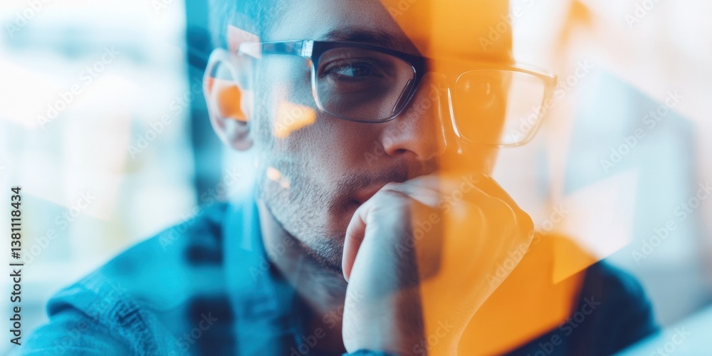 Poster Immersive Financial Analytics Next-Gen Professional Visualizing Data Strategy Through Transparent Augmented Interfaces - Innovative Forecasting and Strategic Decision Intelligence