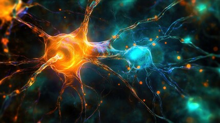 optic nerve damaged by optic neuritis closeup image