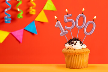 Candle number 1500 - Number of followers or likes
