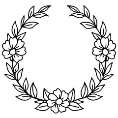 laurel wreath vector illustration