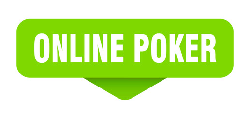 online poker sticker. online poker sign on transparent background