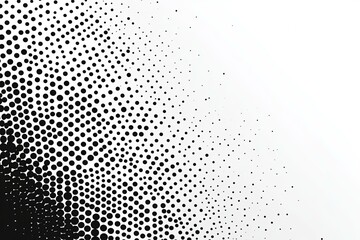 Black Dots Forming A Pattern Across A White Background