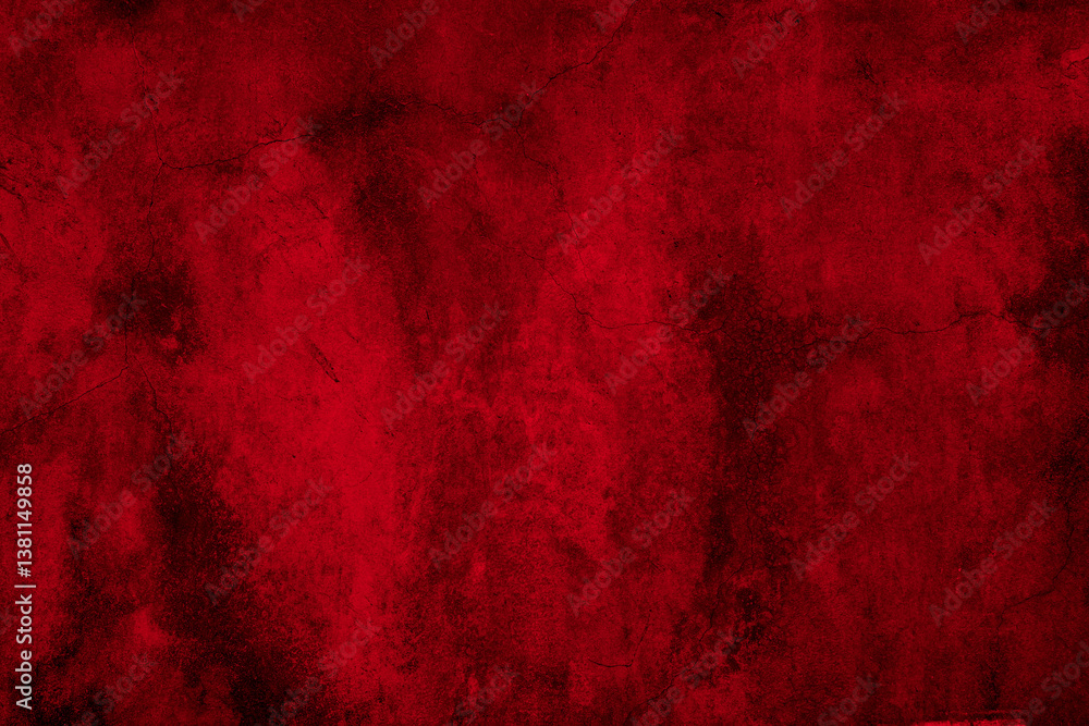 Aufkleber Old wall texture cement black red  background abstract dark color design are light with white gradient background.