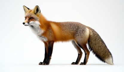 Obraz premium Red Fox in Snowy Winter Landscape