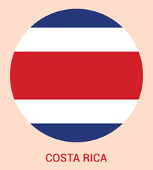 Flag Of Costa Rica, Costa Rica flag, National flag of Costa Rica.