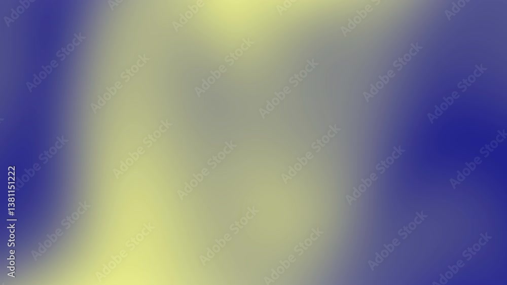 Poster abstract blue and yellow gradient background with bokeh and smooth motion