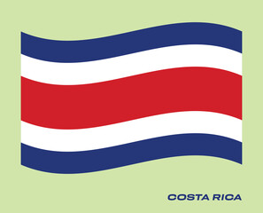 Flag Of Costa Rica, Costa Rica flag, National flag of Costa Rica.