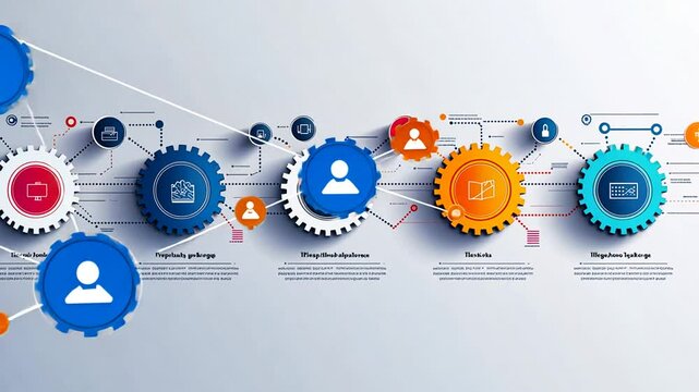 Business Concept Vector Infographic Featuring Integrated Circles Generative AI