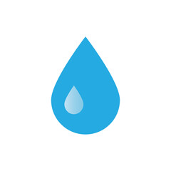 water drop icon logo vector design