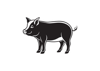Pig silhouette Vector