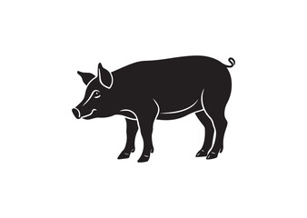 Pig silhouette Vector