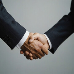 the deal is done. male handshake