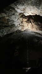 A stunning view of the underground chambers in the Dem&auml;novsk&aacute; Cave of Liberty, Slovakia, showcasing rich stalactite decorations.