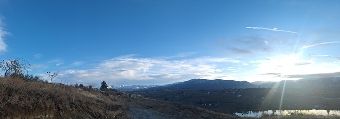 panorama of the mountains
