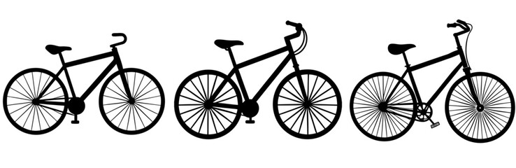 Bicycle Silhouette Vector Art