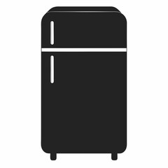 vector fridge icon isolated on white