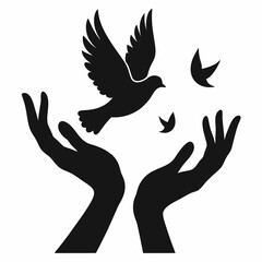 dove with peace sign