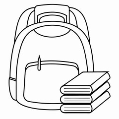illustration of a school bag