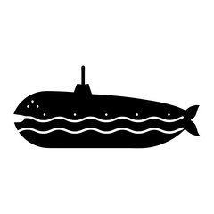 vector illustration of a submarine