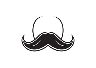 Obraz premium Moustache silhouette Vector