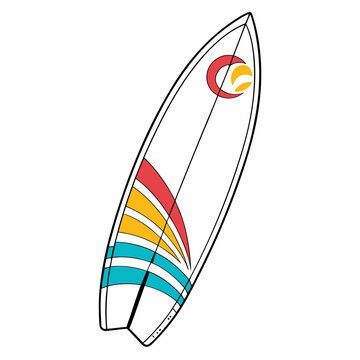 kite surfing vector
