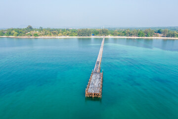 Speedboat pier for travel from Chumphon to Koh Tao, Chumphon Province : Thailand.
