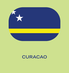 Flag Of Curaçao, Curaçao flag, National flag of Curaçao.