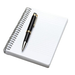 notebook and pen transparent background
