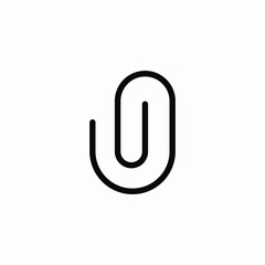 attachment file icon sign vector