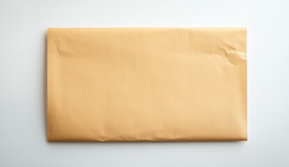 Light Brown Kraft Paper on White Background