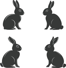 Fototapeta premium vector illustration of rabbits
