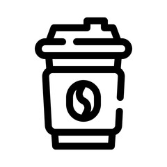 coffee cup line icon