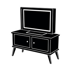 Old tv set isolated on white Background