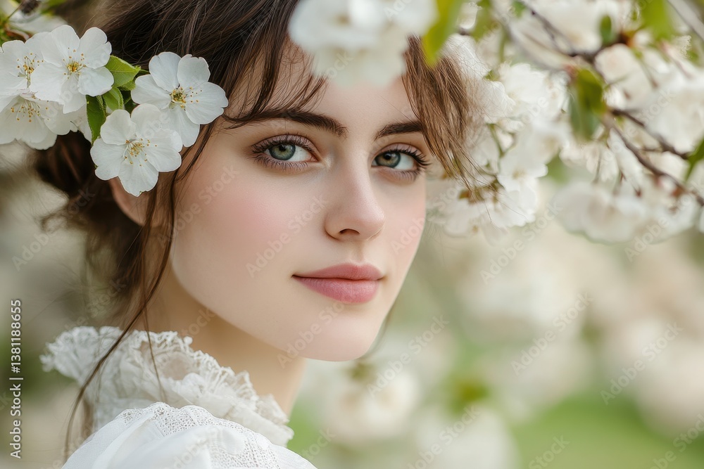 Poster cherry blossom sakura in spring time beautiful nature background cherry blossom in spring a macro ph