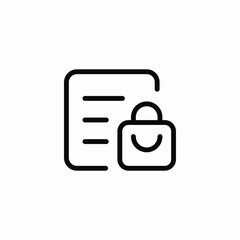 Obraz premium shopping receipt icon sign vector