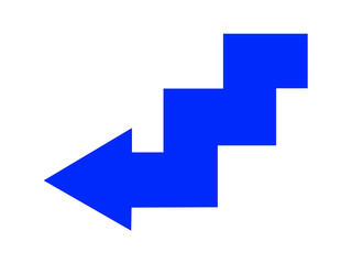 stairs arrow filled