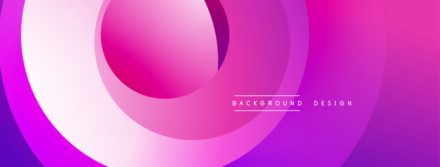 Abstract vibrant layers create dynamic gradient. Smooth curves blend purple, pink hues. Modern design evokes energy, flow.