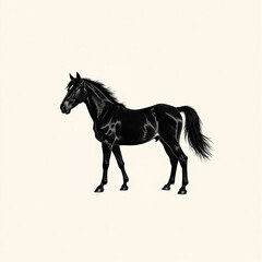 Black Horse Silhouette