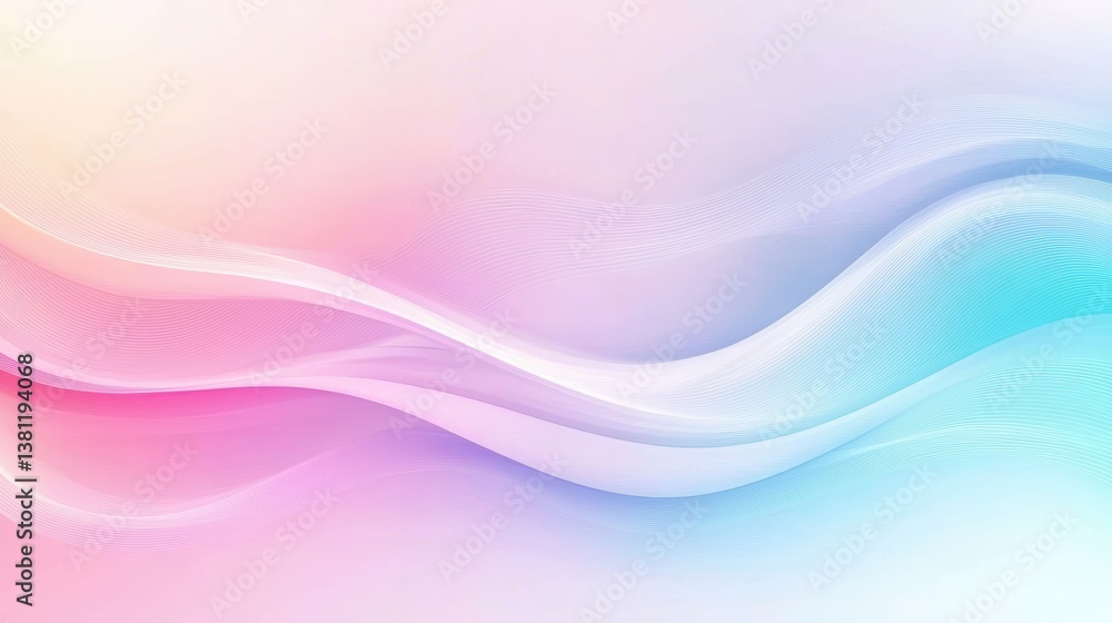 Poster aesthetic abstract wavy gradient background with a smooth and elegant color transition.