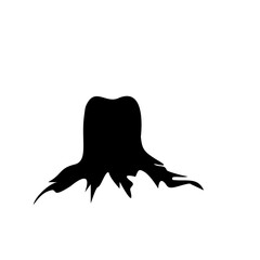 tree roots silhouette