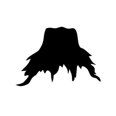 tree roots silhouette