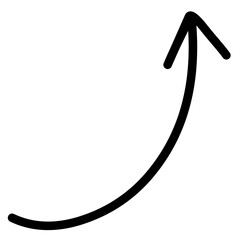 Hand Drawn Arrow, Monoline Arrow Doodle