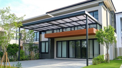 Modern House with Stylish Outdoor Patio Area